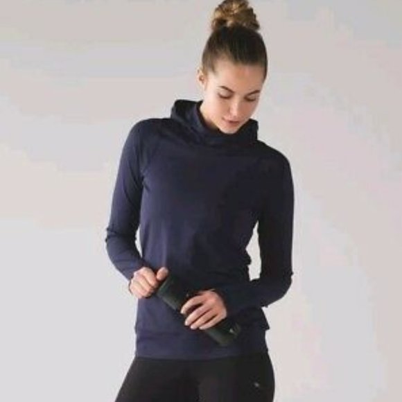 lululemon athletica Tops - Lululemon Cadence Crusher Hoodie Navy Size 4